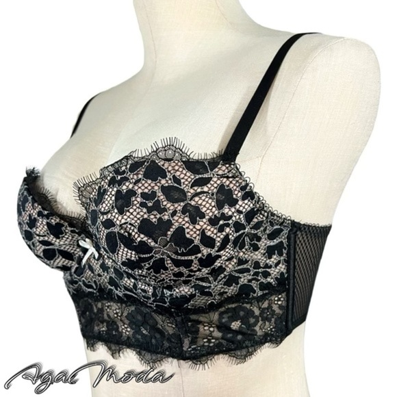 Victoria’s Secret Dream Angels Padded Demi in Black Lace - Picture 1 of 13